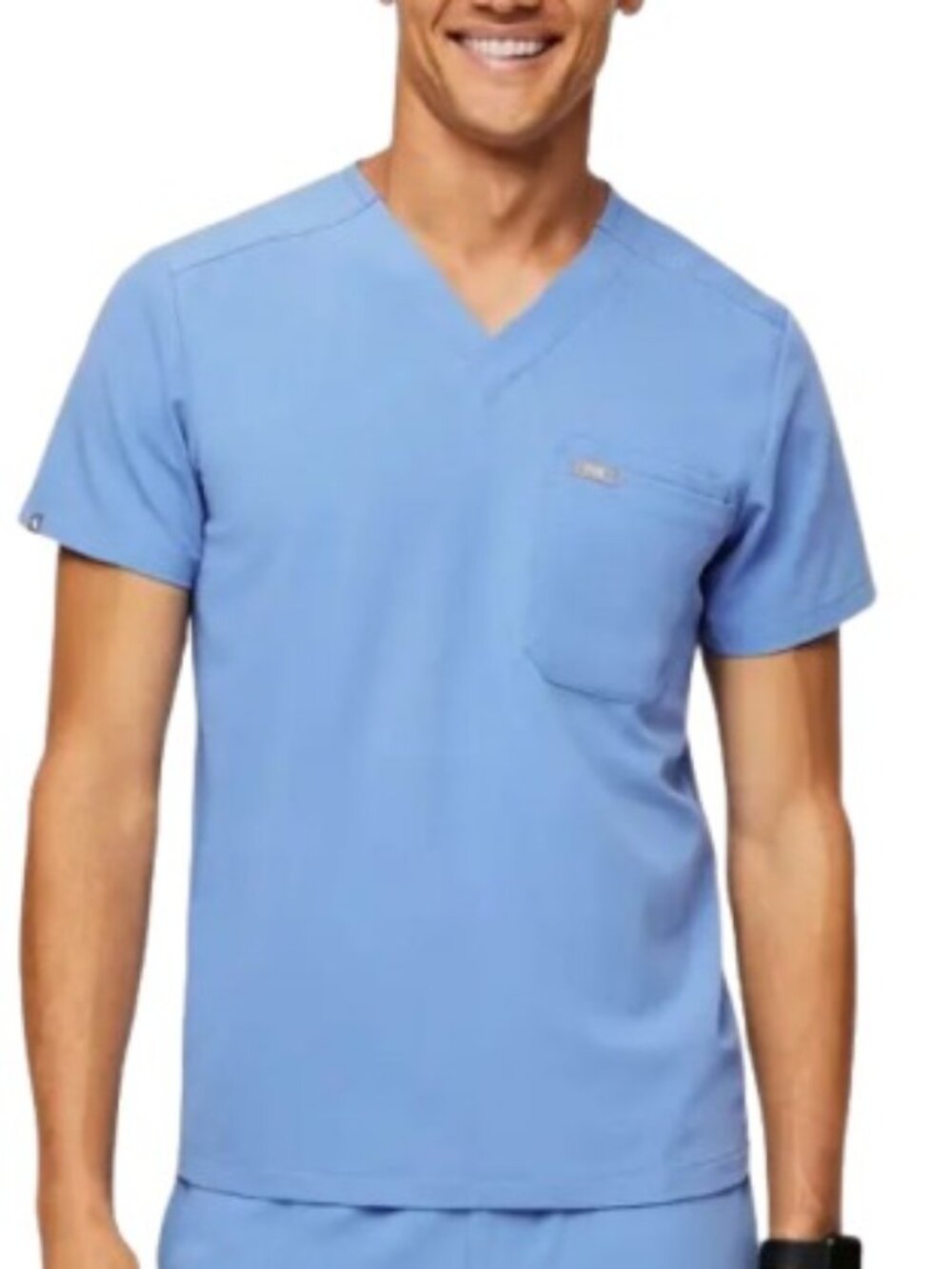 Figs Technical Collection Mens Fion X Leon 3 Pocket Medical Scrub Coil Blue S